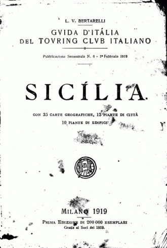 La copertina della Guida d'Italia del T.C
